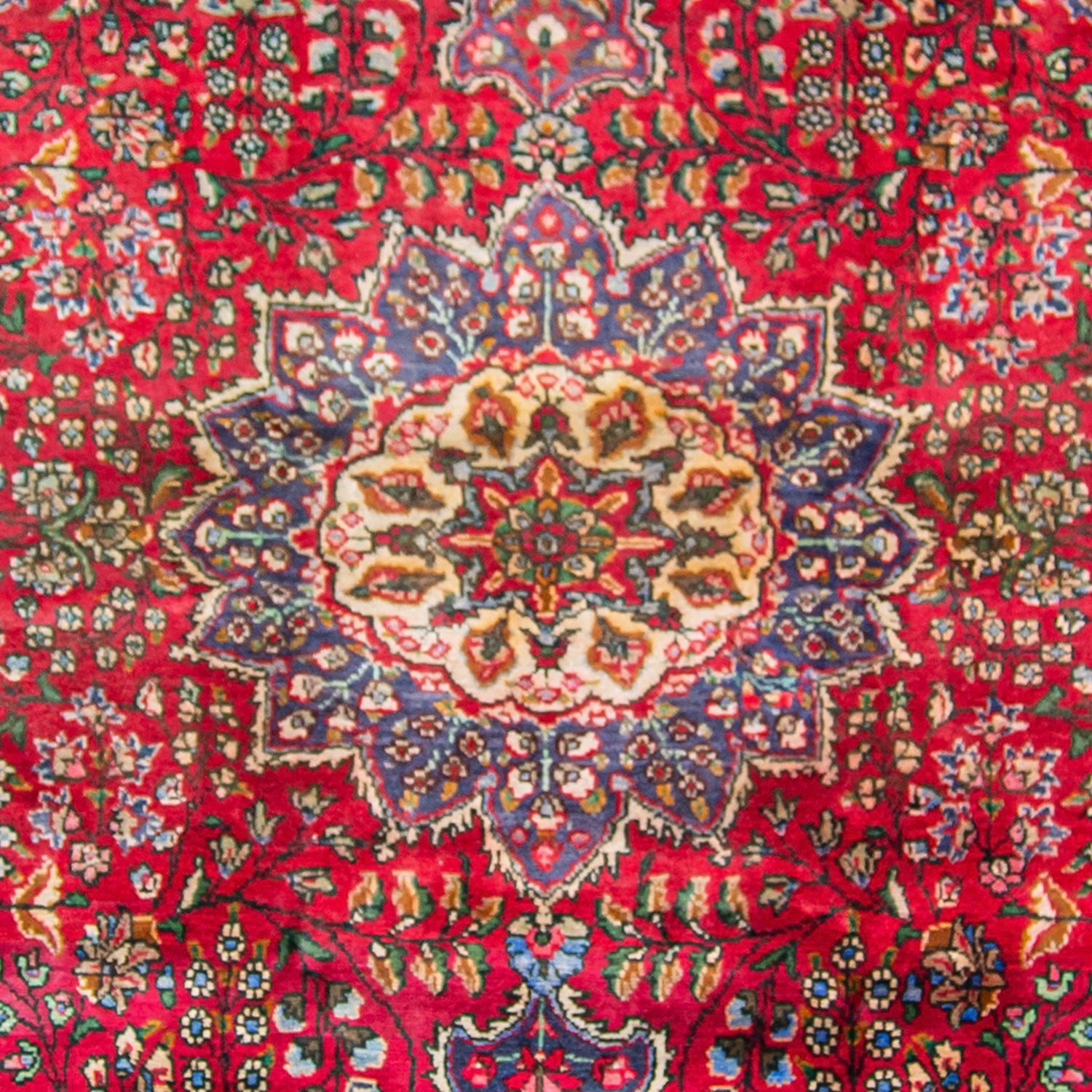 Hand-knotted Wool Vintage Persian Rug