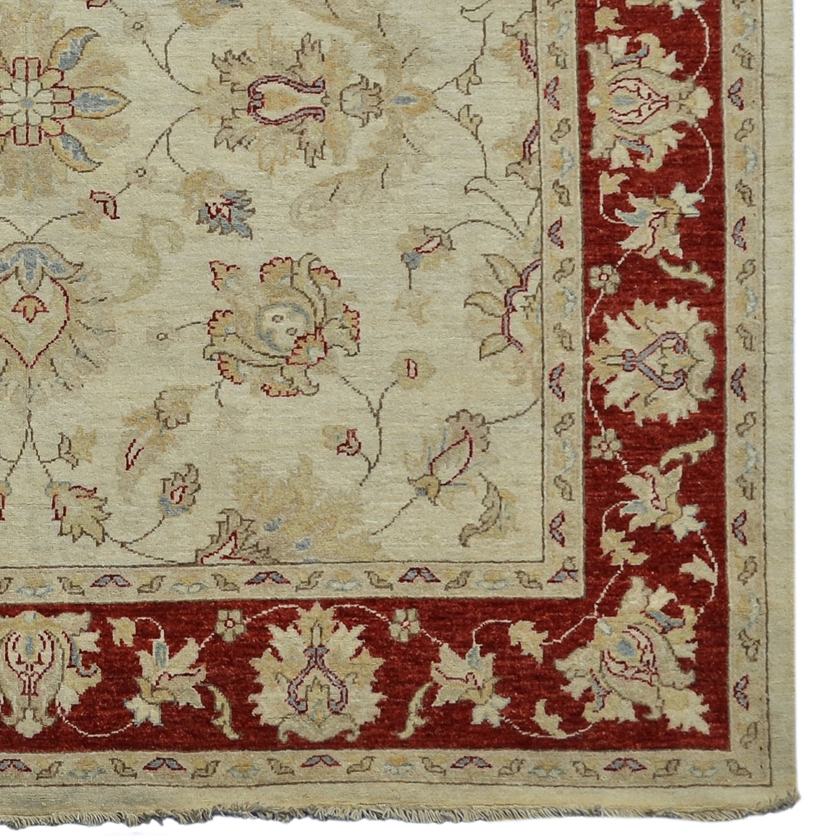 Fine Hand-knotted Wool Chobi Square Rug 202cm x 203cm