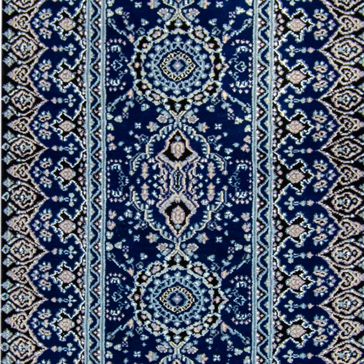 Handmade Traditional Wool &amp; Silk Runner 77cm x 249cm