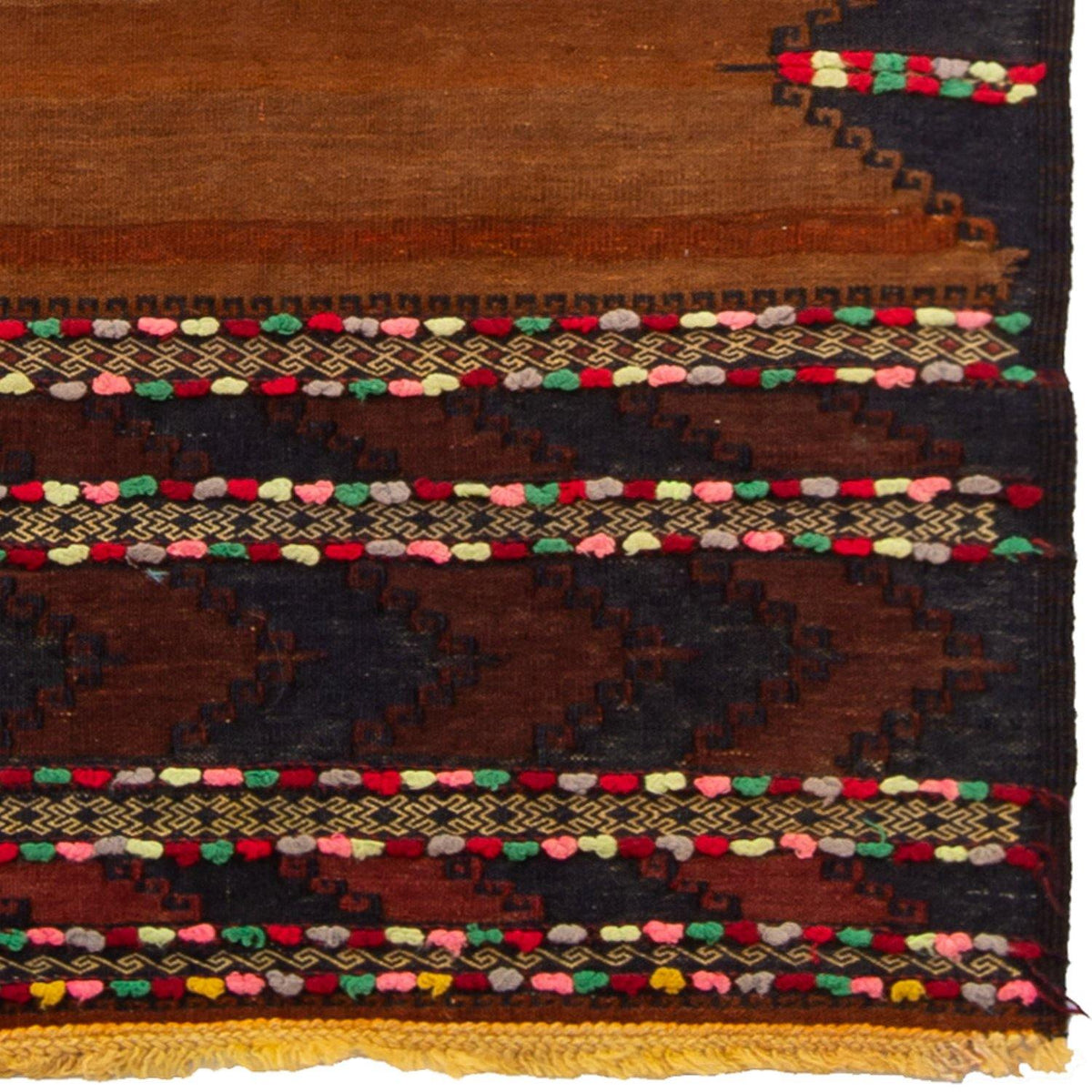 Fine Hand-woven 100% Wool Kilim Runner 72cm x 142cm