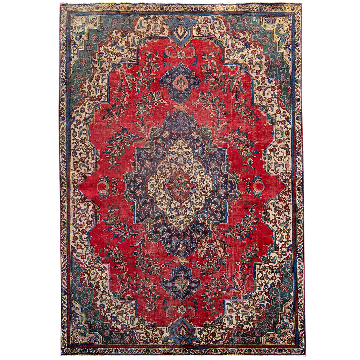 Hand-knotted Vintage Persian Rug  216cm x 315cm