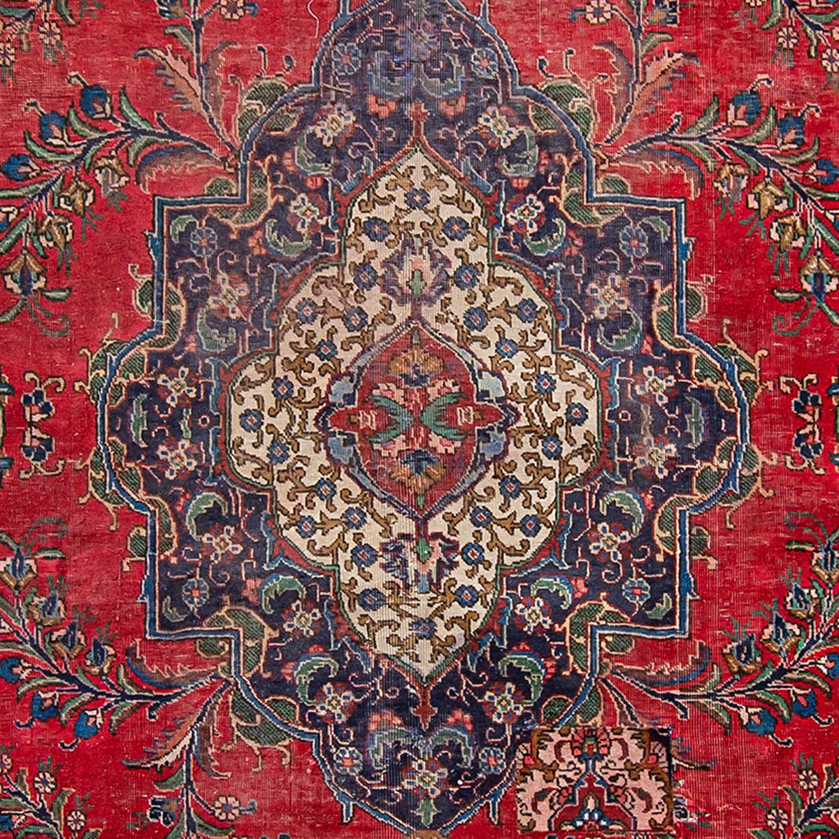 Hand-knotted Vintage Persian Rug  216cm x 315cm