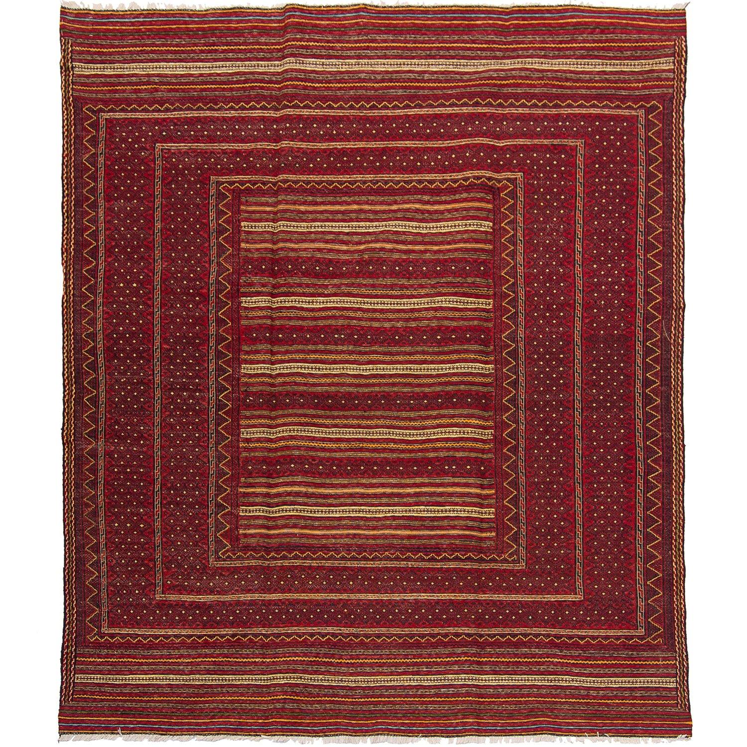 Fine Hand Woven 100% Wool Kilim Rug 153cm x 236cm