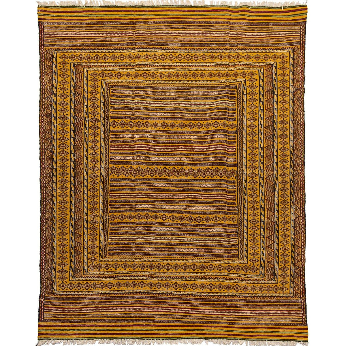 Fine Hand-woven 100% Wool Kilim Rug 153cm x 236cm