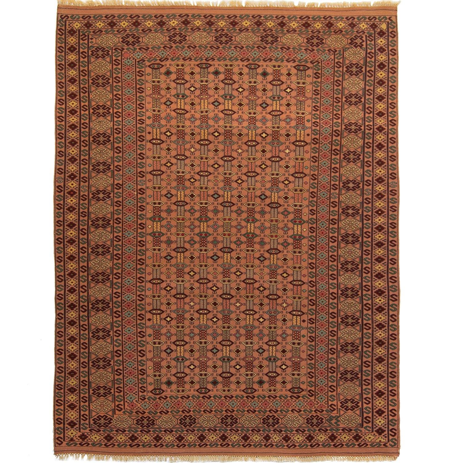 Fine Hand-woven 100% Wool Kilim Rug 140cm x 220cm