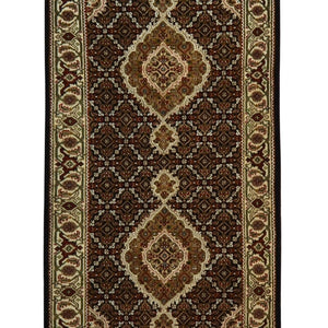 Fine Hand-knotted Wool Persian Tabriz' Mahi' Design Hallway Runner 80cm x 202cm