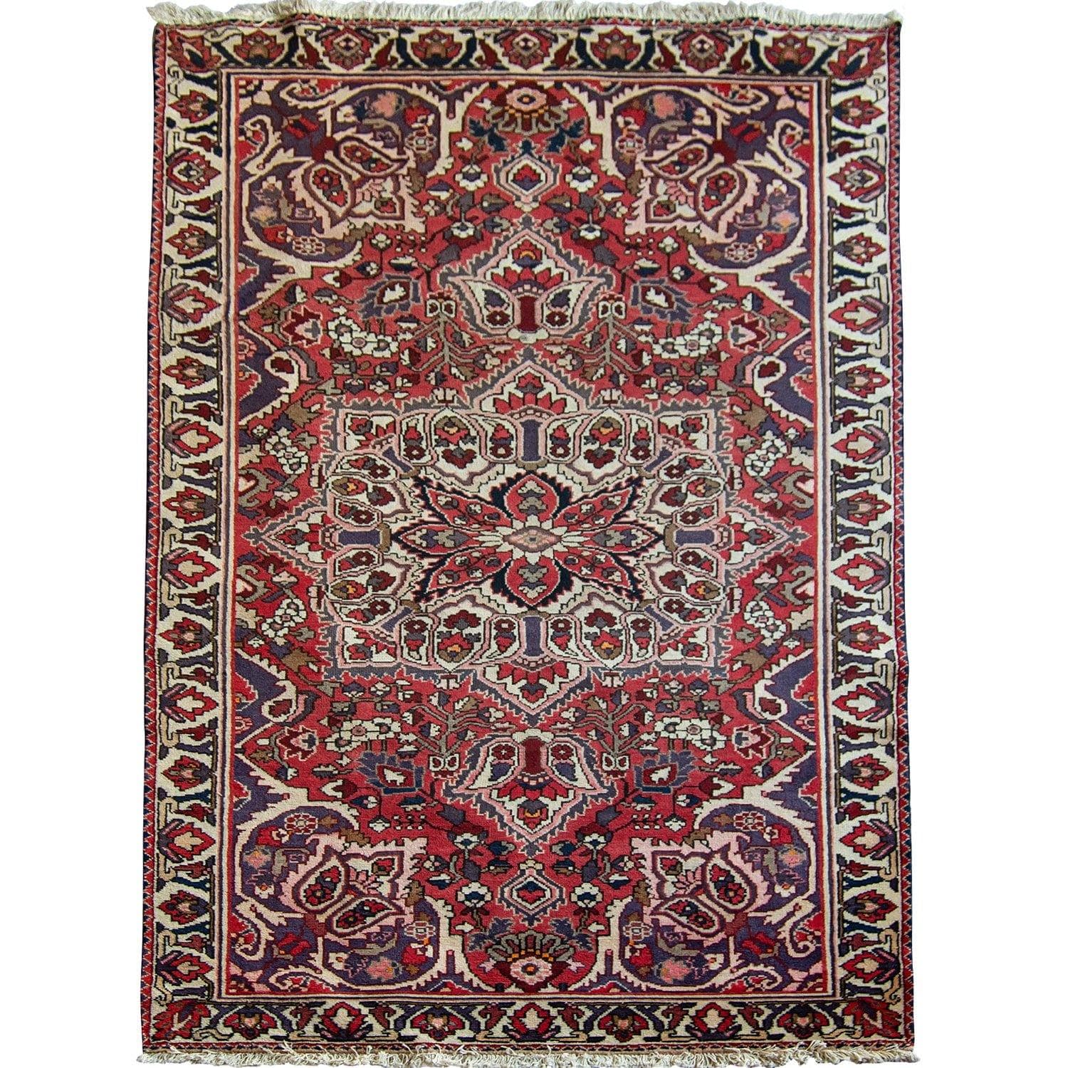 Fine Hand-knotted Wool Vintage Bakhtiari Persian Runner 157cm x 286cm
