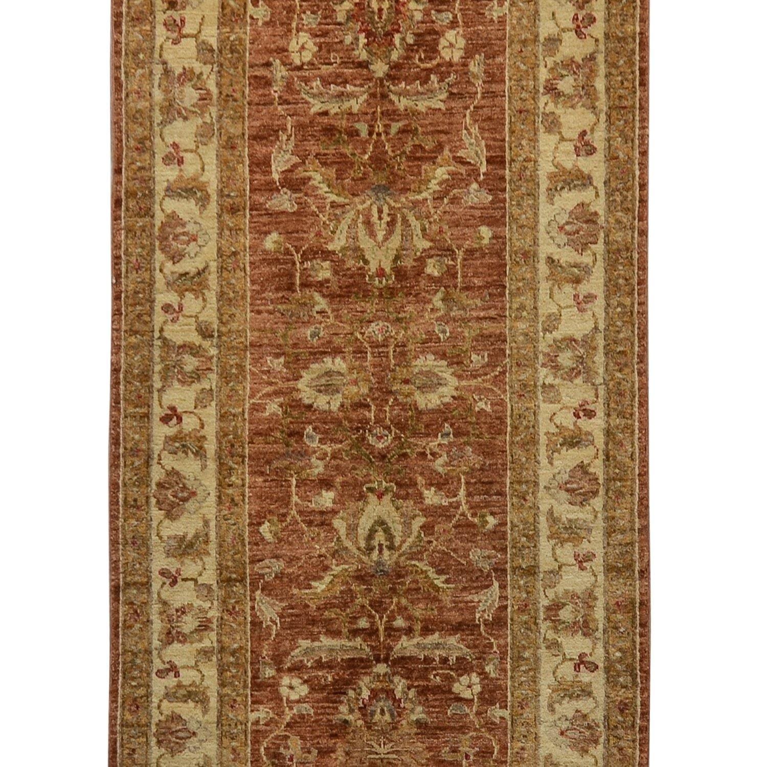 Hand-knotted Wool Hallway Runner 86cm x 207cm