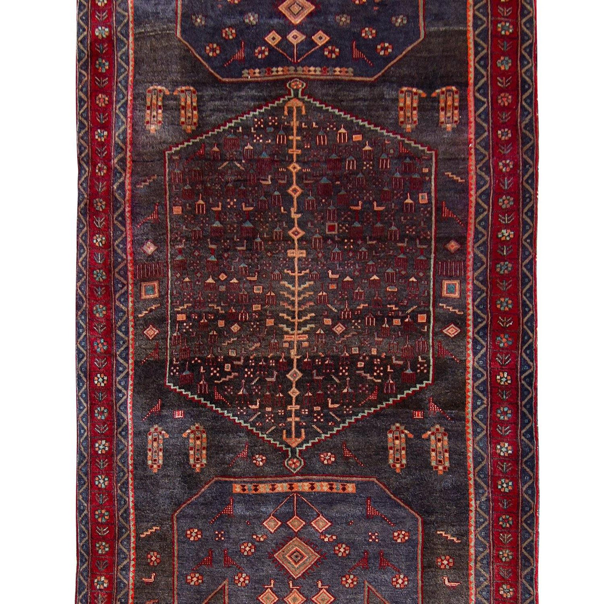 Fine Hand-knotted Wool Vintage Kolyai Persian Runner 150cm x 332cm