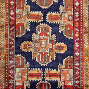 Fine Hand-knotted Wool Vintage Persian Runner 126cm x 304cm