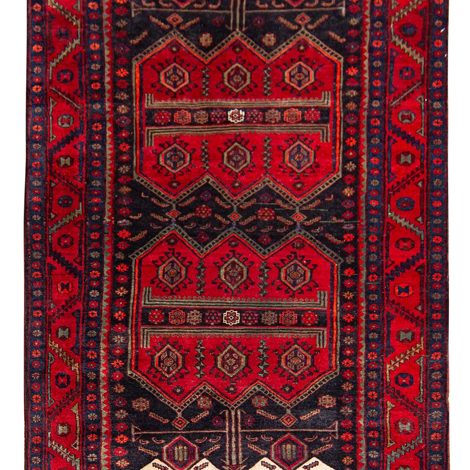 Fine Hand-knotted Wool Persian Runner 150cm x 345cm