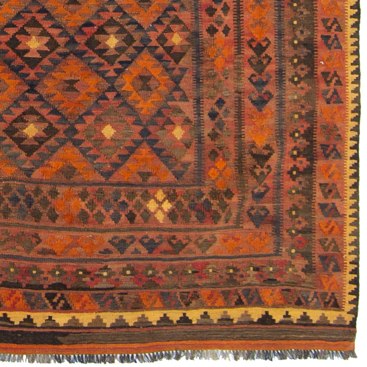 Fine Hand-woven 100% Wool Kilim 253cm x 353cm
