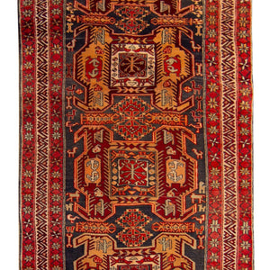 Fine Hand-knotted Azarbaijian Wool Tribal Persian Runner 130cm x 320cm