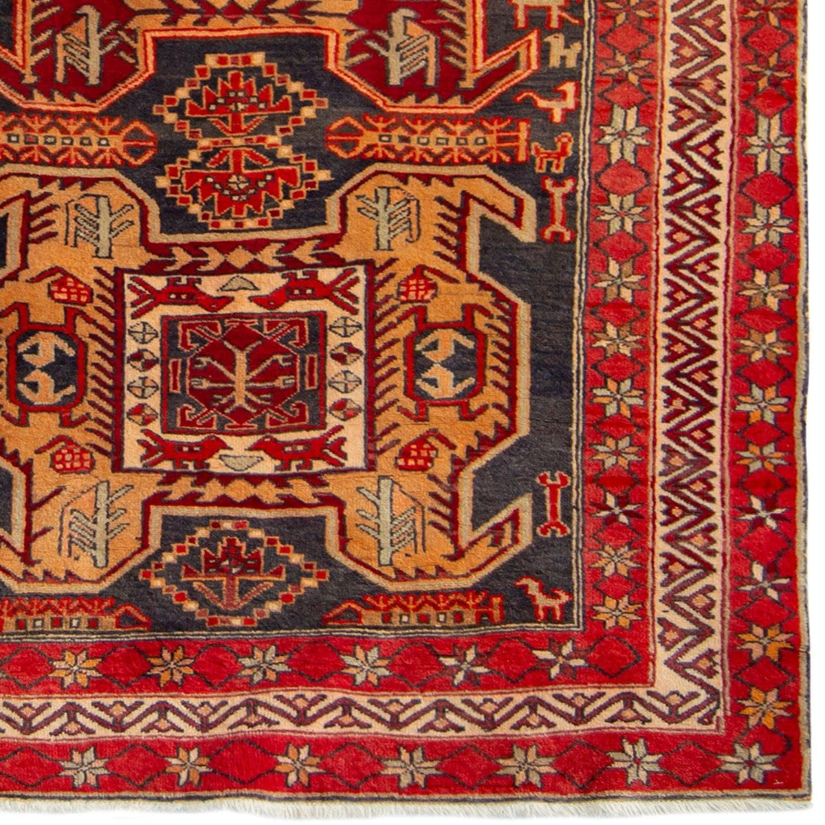 Fine Hand-knotted Azarbaijian Wool Tribal Persian Runner 130cm x 320cm