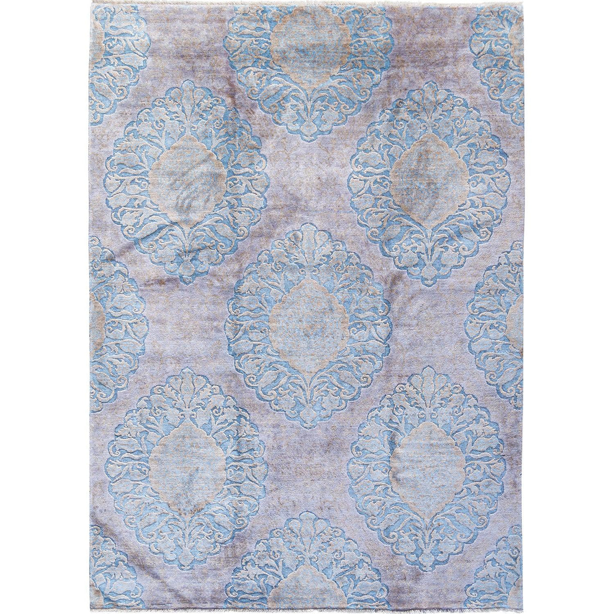 Handmade NZ Wool &amp; Silk Modern Rug 172cm x 243cm