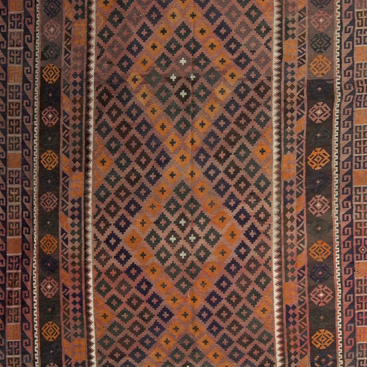 Fine Hand-woven 100% Wool Kilim Rug 237cm x 441cm