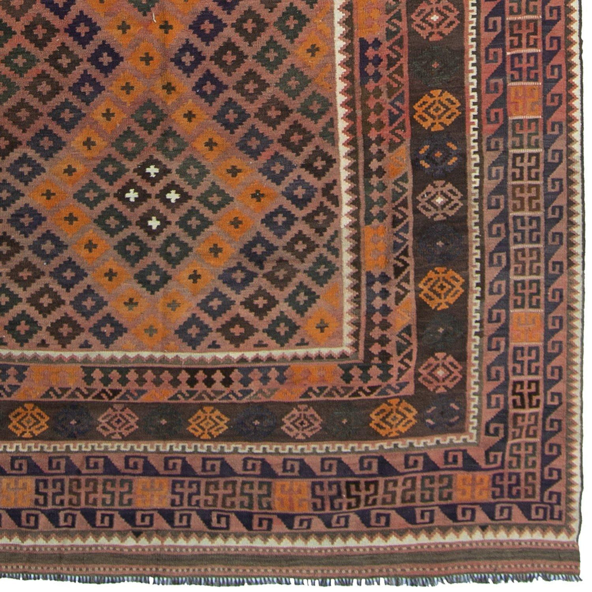 Fine Hand-woven 100% Wool Kilim Rug 237cm x 441cm