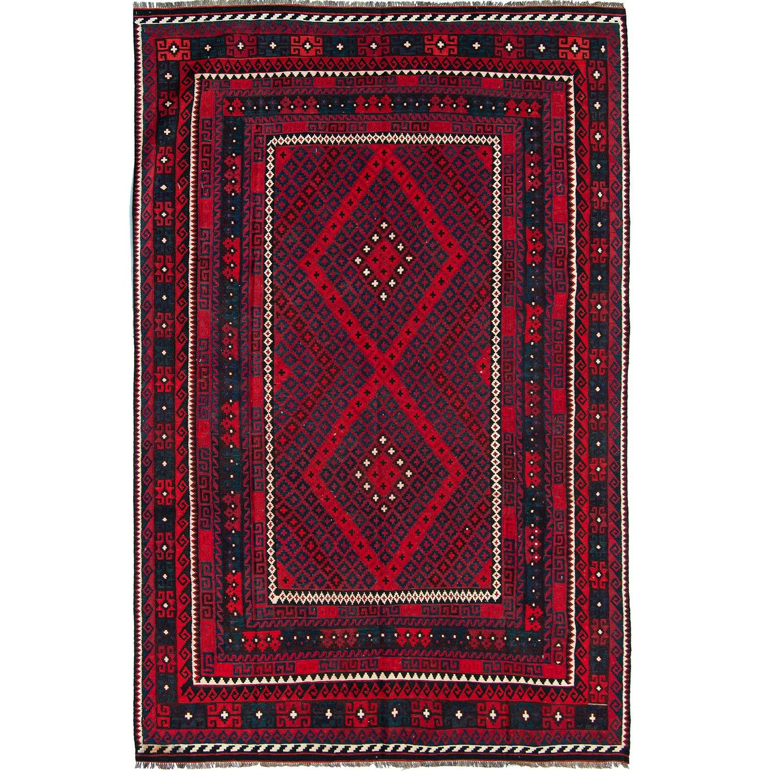 Fine Hand-woven 100% Wool Kilim Rug 260cm x 357cm