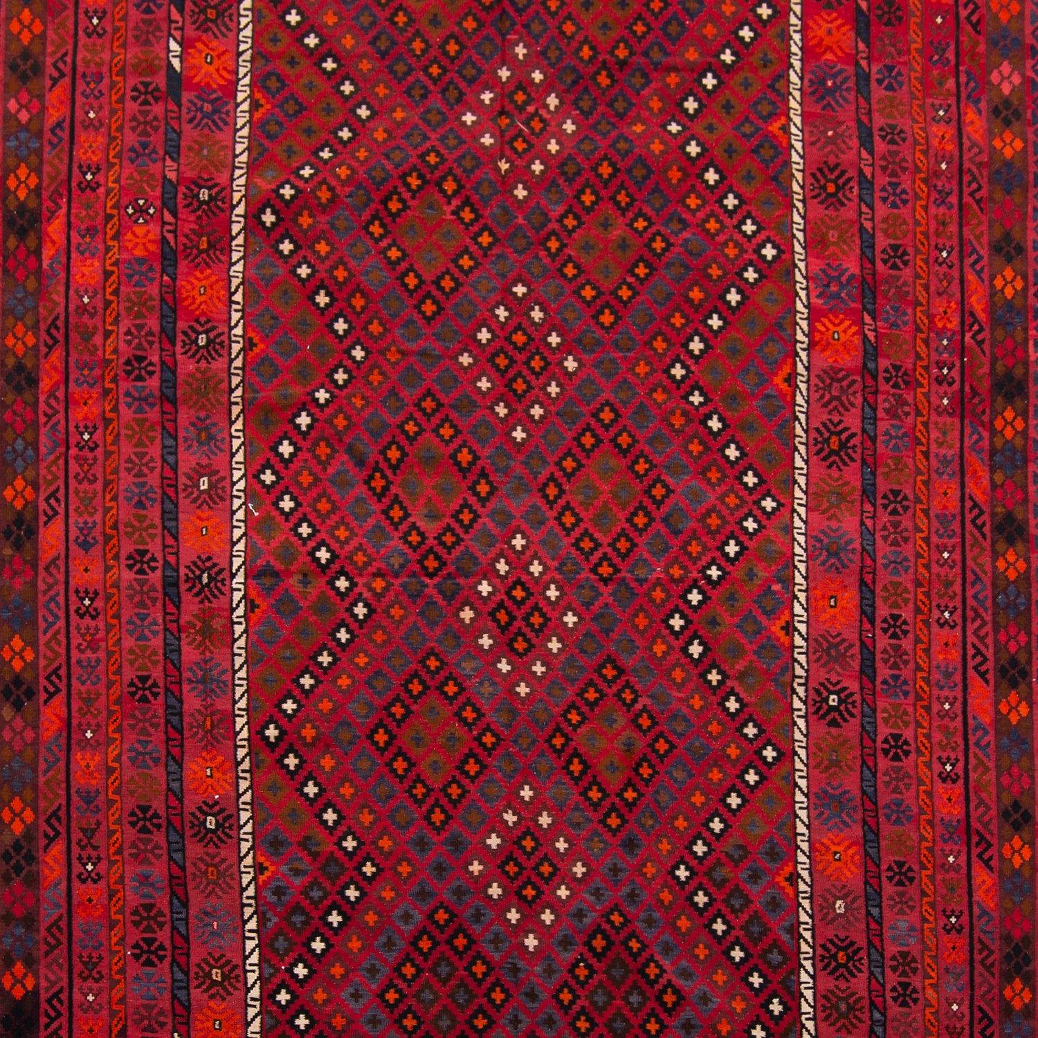 Fine Hand-woven 100% Wool Kilim 283cm x 482cm