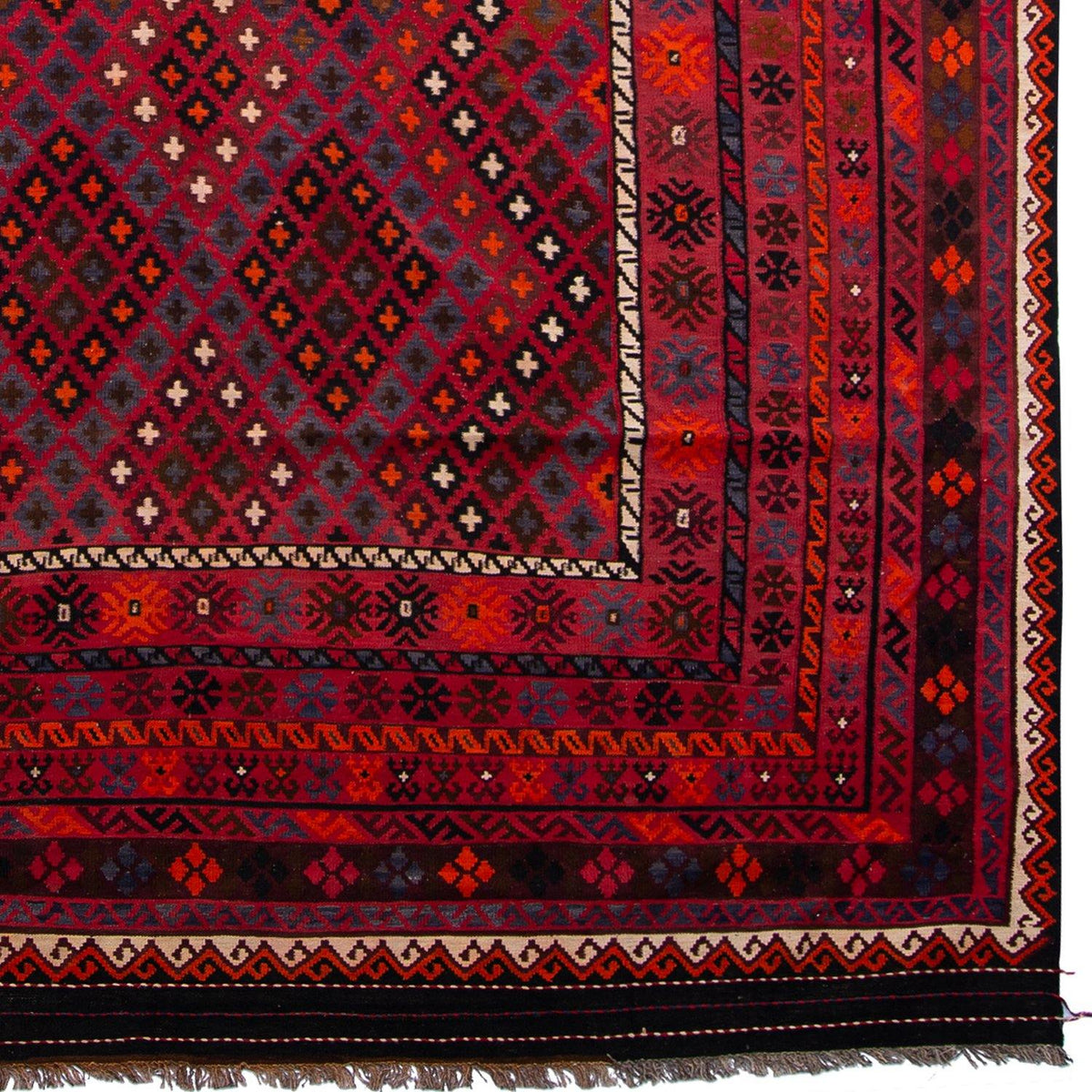 Fine Hand-woven 100% Wool Kilim 283cm x 482cm