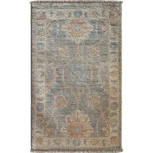Hand-knotted Muted Blue Rug Small 60cm x 88cm