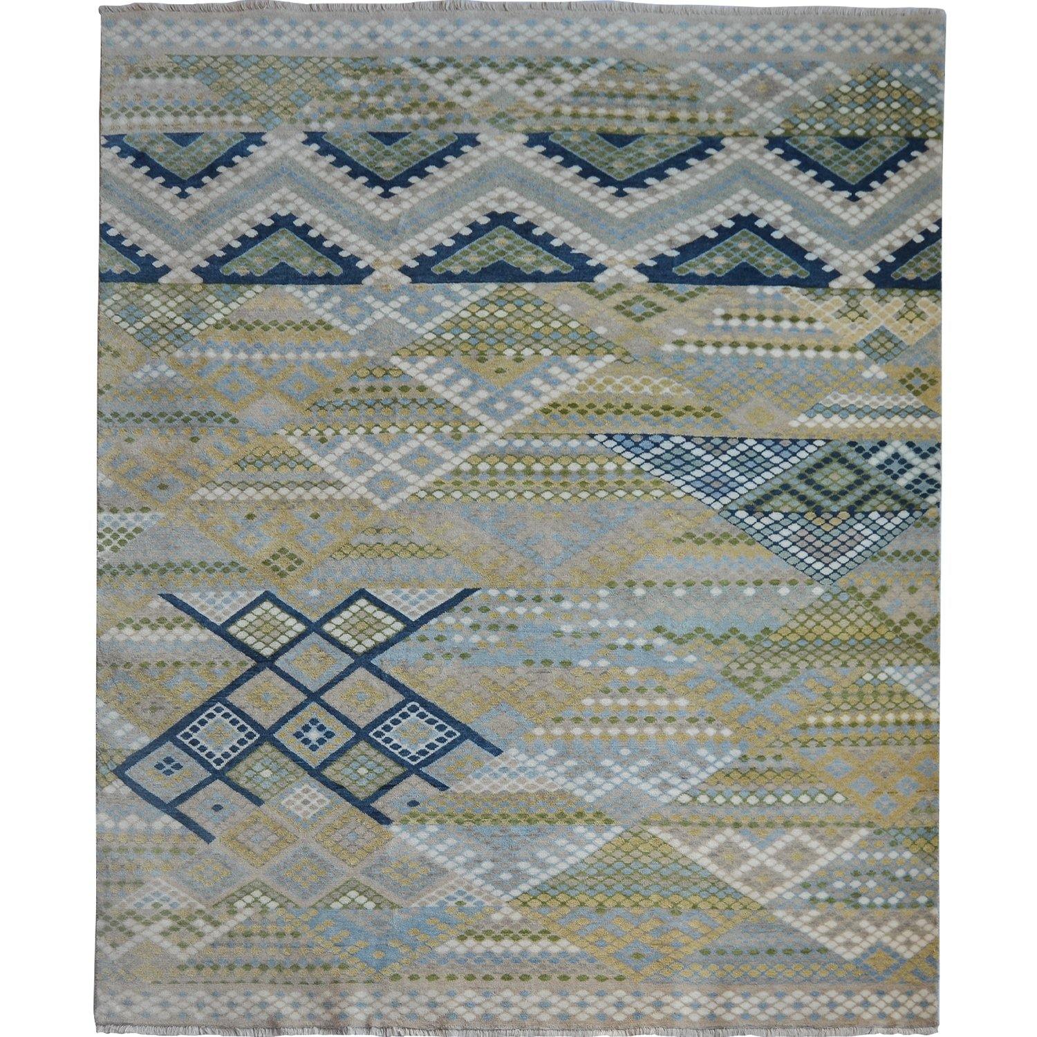 Fine Contemporary Hand-knotted Khothan Rug 235cm x 283cm