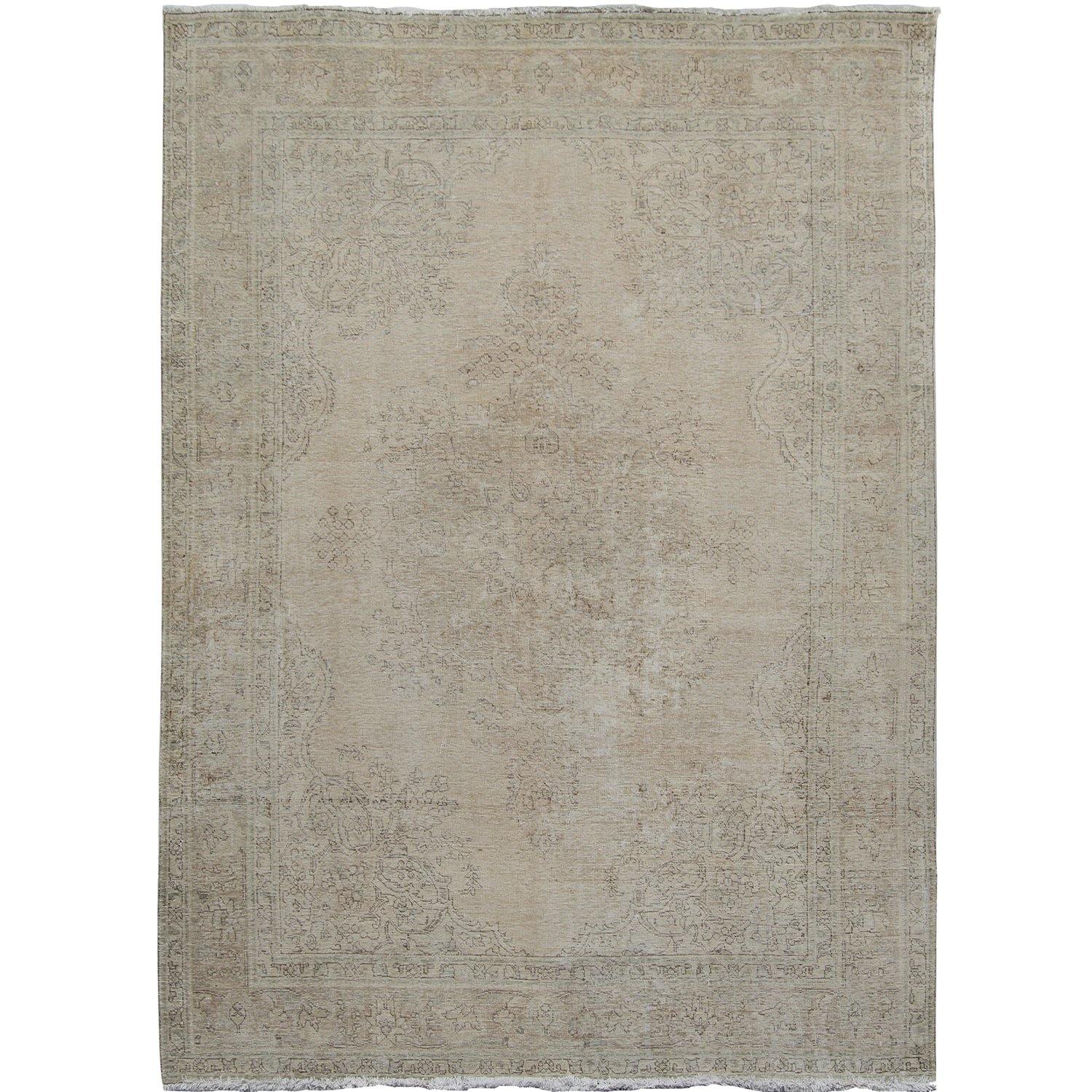 Vintage Persian Hand-knotted Wool Rug 257cm x 346cm