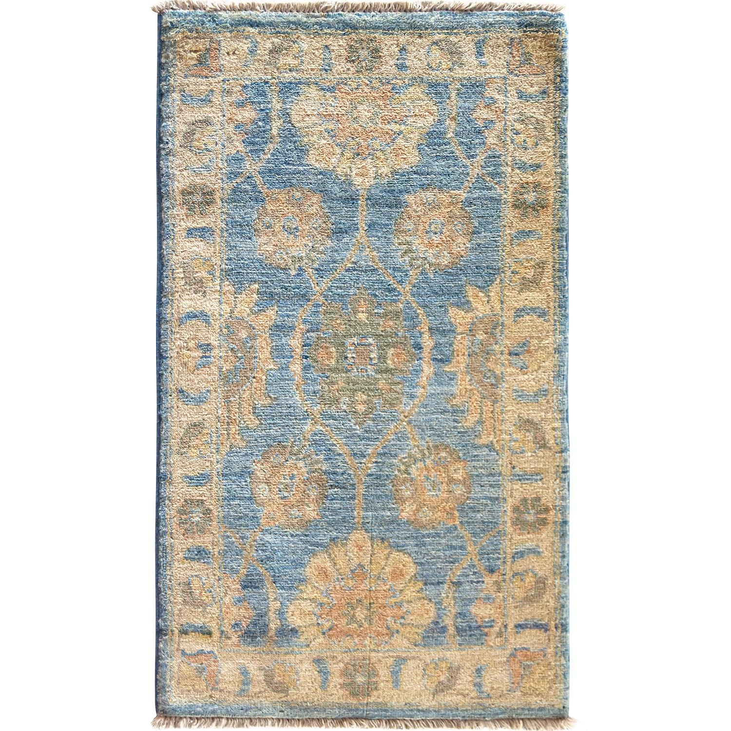 Hand-knotted Wool Traditional Small Rug 55cm x 96cm