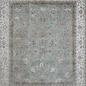 Fine Hand-knotted Wool & Silk Kashan Rug 251cm x 293cm