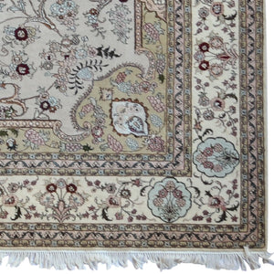 Super Find Hand-knotted Wool & Silk Tabriz Rug 246cm x 308cm