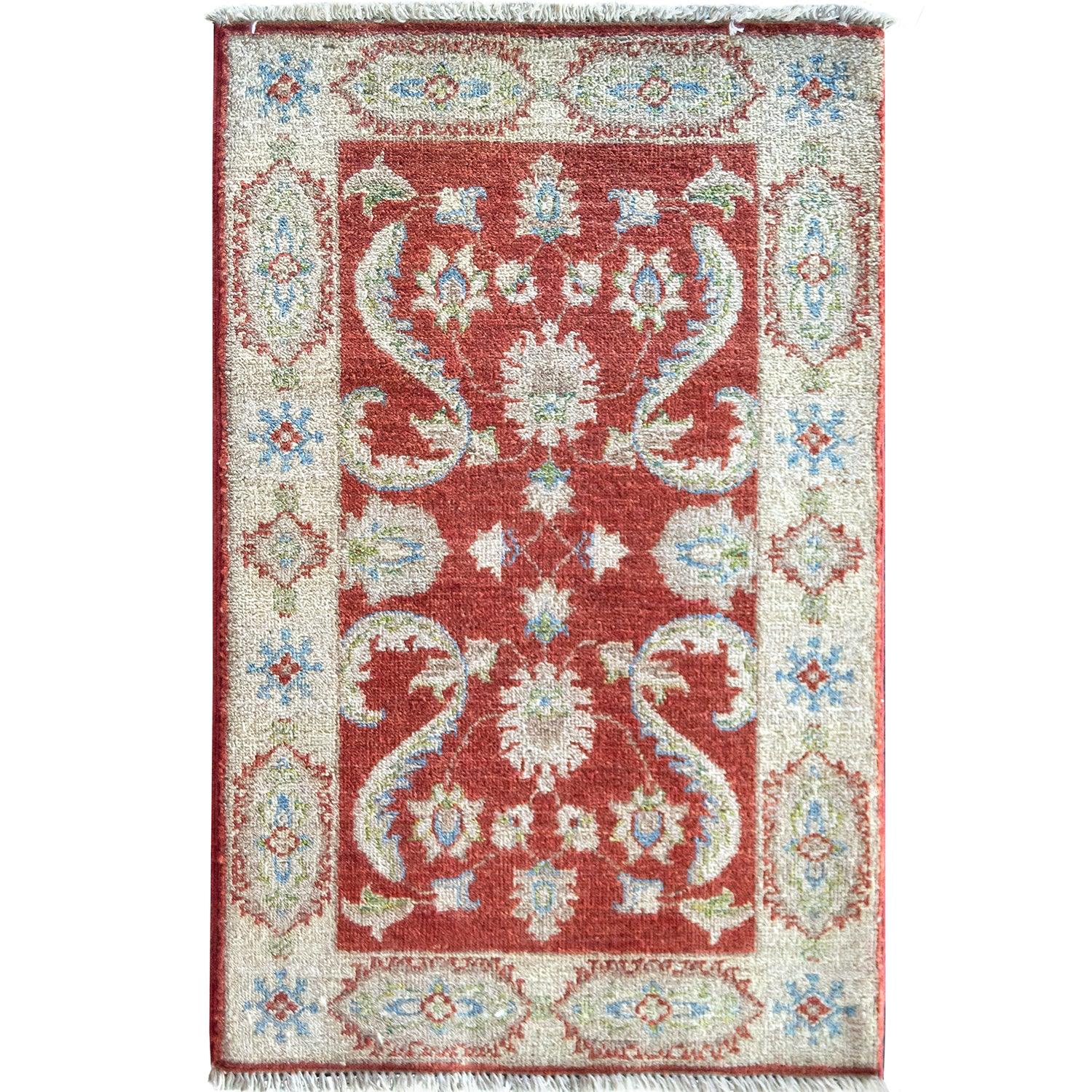 Hand-knotted Wool Extra Small Rug 58cm x 91cm