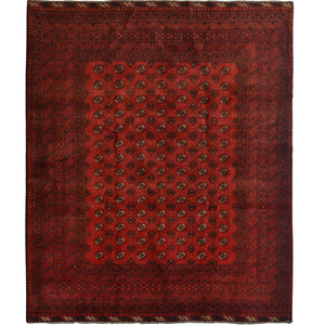 Fine Hand-knotted Tribal Wool Vintage Turkmen Rug 197cm x 278cm