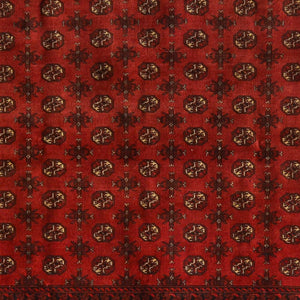Fine Hand-knotted Tribal Wool Vintage Turkmen Rug 197cm x 278cm