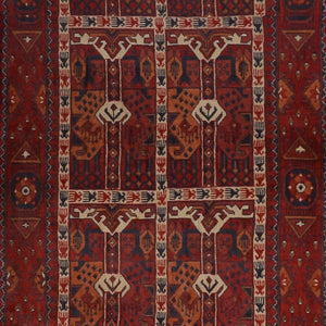 Handmade 100% Wool Vintage Turkmen Hallway Runner 78cm x 346cm