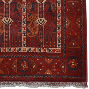 Handmade 100% Wool Vintage Turkmen Hallway Runner 78cm x 346cm