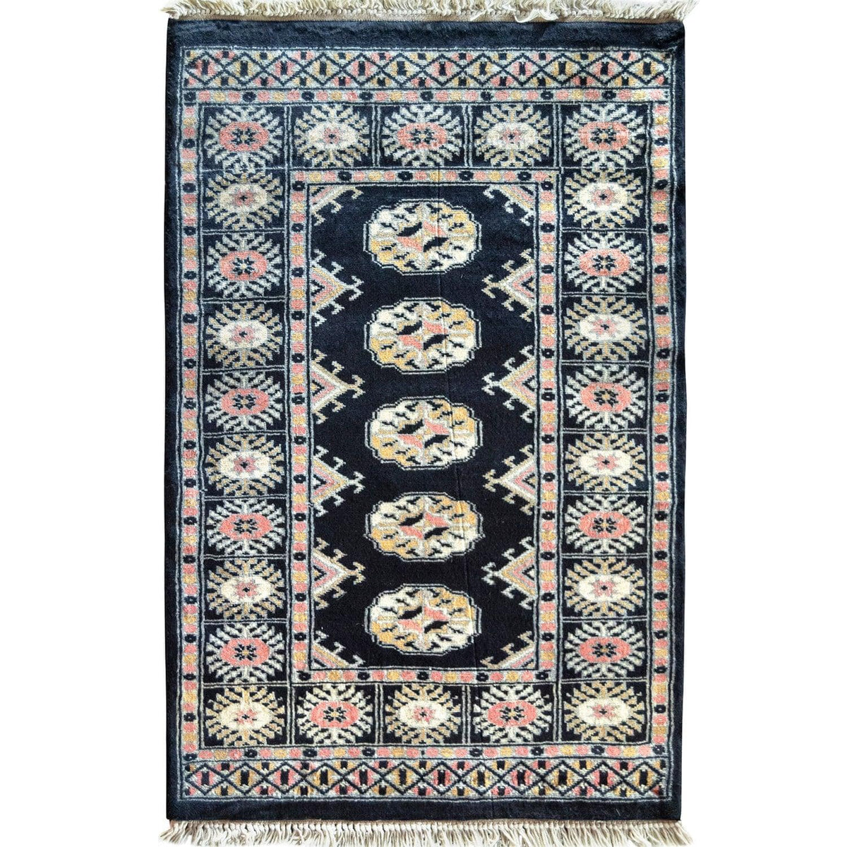 Hand-knotted Wool Bokhara Small Rug 65cm x 95cm