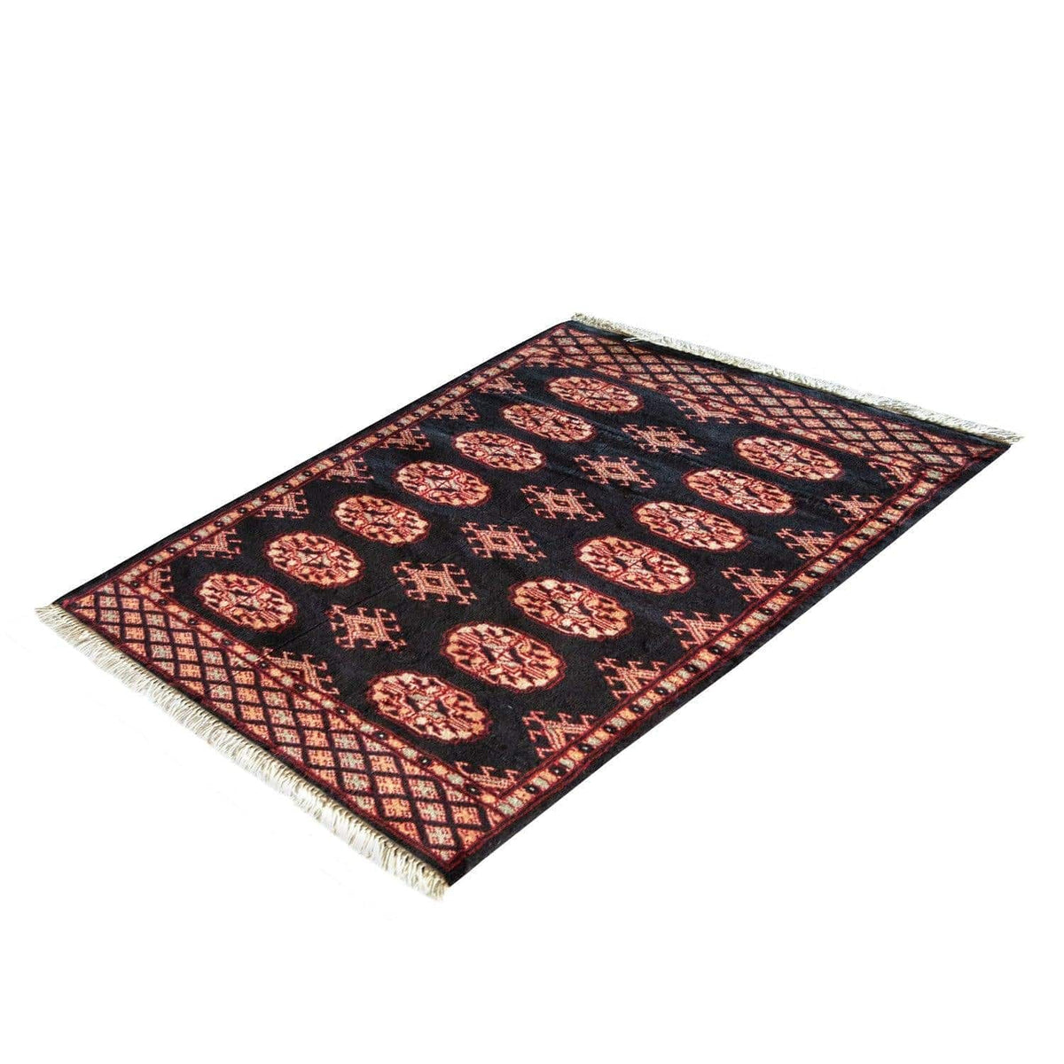 Traditional Hand-knotted Wool Bokhara Small Rug 66cm x 88cm