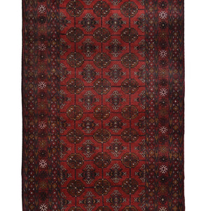 Fine Hand-knotted Wool Tribal Turkmen Hallway Runner 92cm x 378cm
