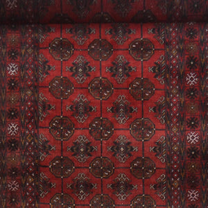 Fine Hand-knotted Wool Tribal Turkmen Hallway Runner 92cm x 378cm