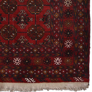 Fine Hand-knotted Wool Tribal Turkmen Hallway Runner 92cm x 378cm