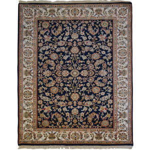 Fine Hand-knotted Wool & Silk Traditional Nain Rug 202cm x 300cm