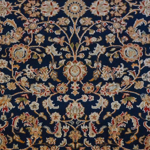 Fine Hand-knotted Wool & Silk Traditional Nain Rug 202cm x 300cm
