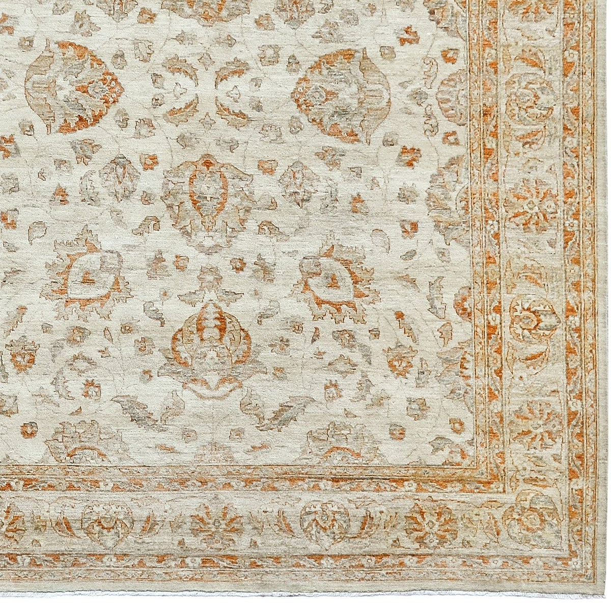 Hand-knotted Vintage Wool Chobi Rug 242cm x 289cm