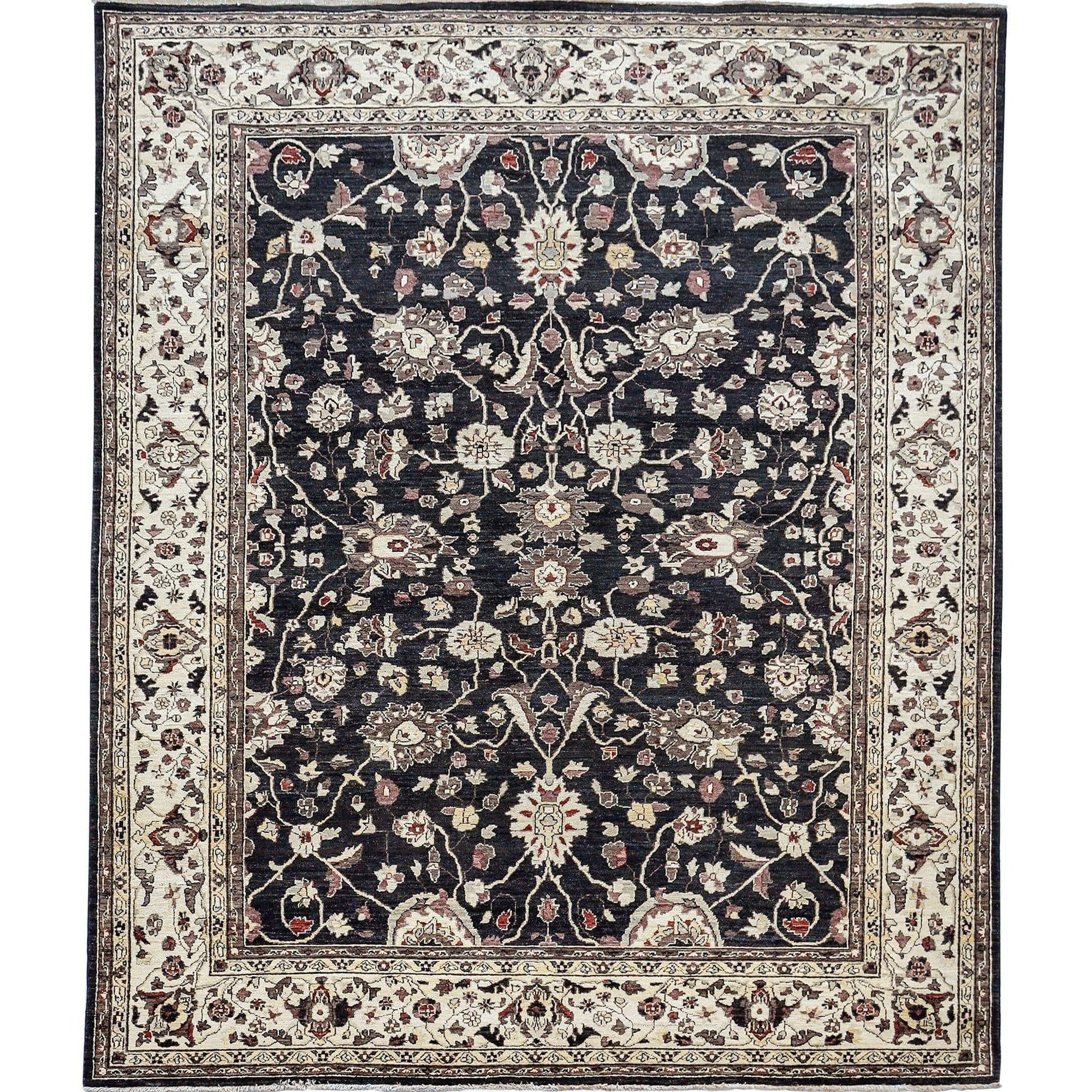 All Over Floral Design Hand-knotted Vintage Rug 248cm x 304cm