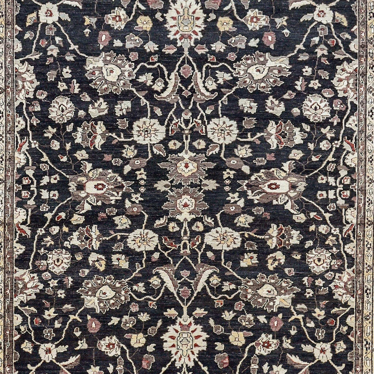 All Over Floral Design Hand-knotted Vintage Rug 248cm x 304cm