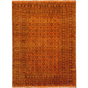 Fine Hand-knotted 100% Wool Vintage Rug 200cm x 300cm