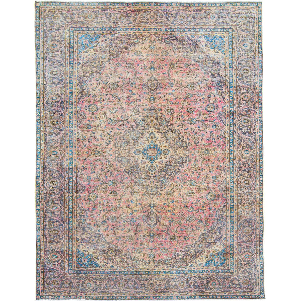 Large Hand-knotted Persian Vintage Rug 287cm x 342cm