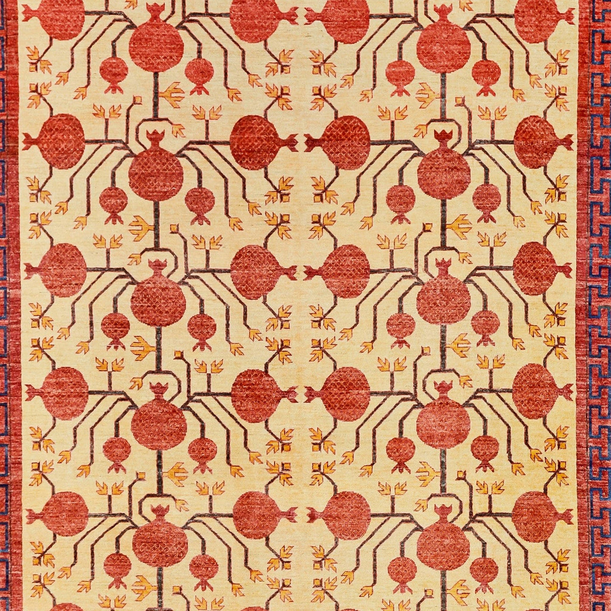 Fine Hand-knotted Tribal Wool Rug 224cm x 329cm