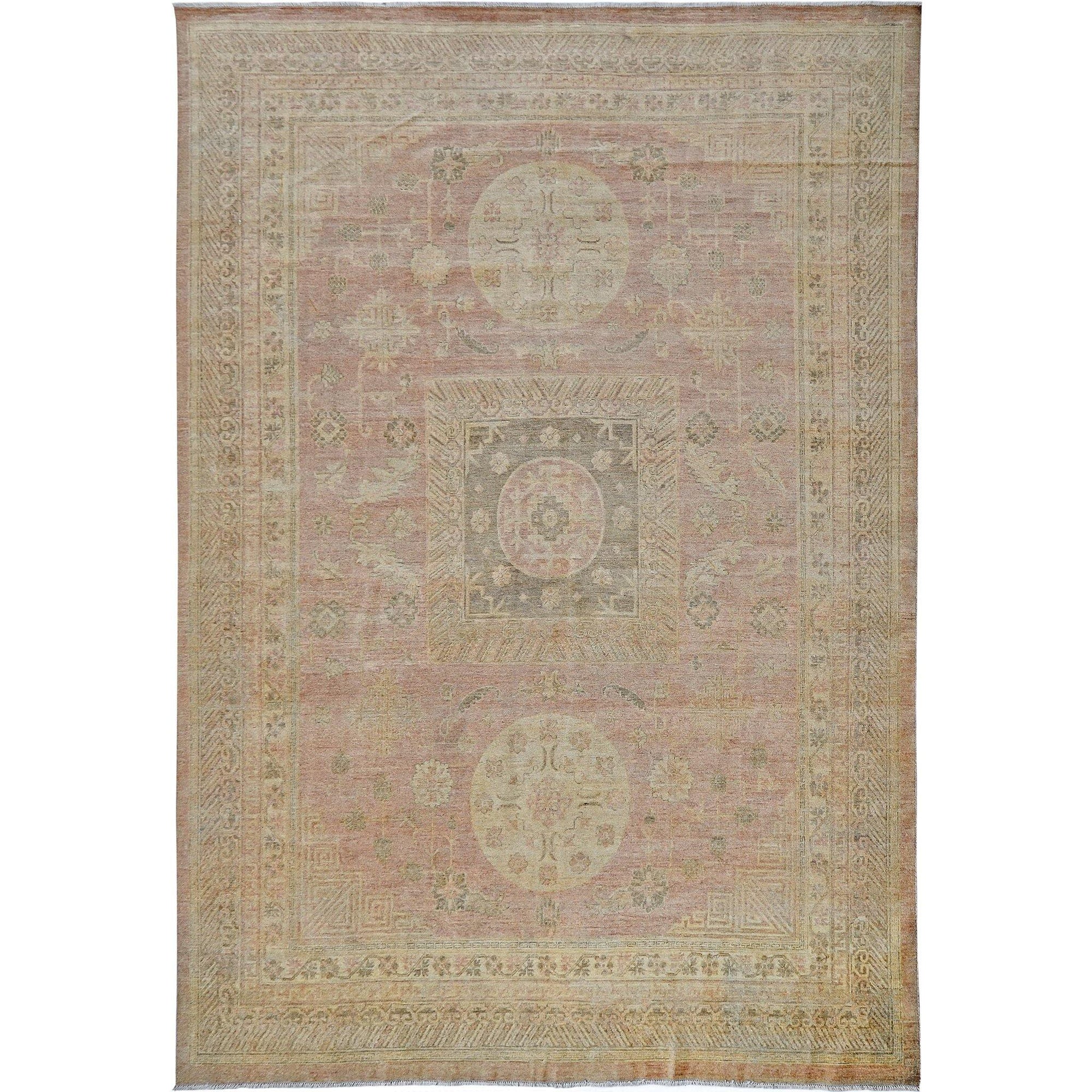 Fine Hand-knotted Vintage Style Wool Rug 264cm x 374cm