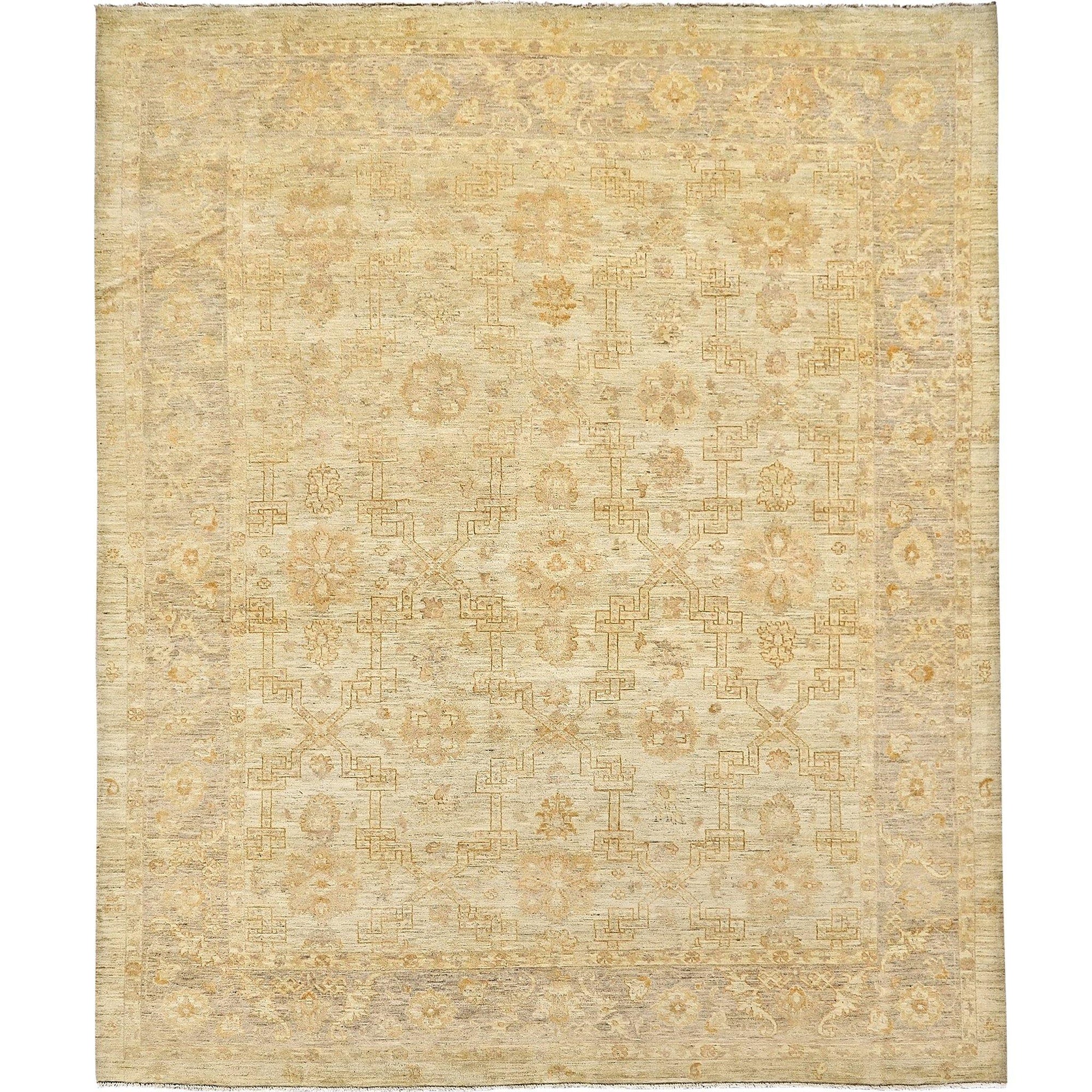 Fine Hand-knotted Vintage Wool Rug 248cm x 306cm